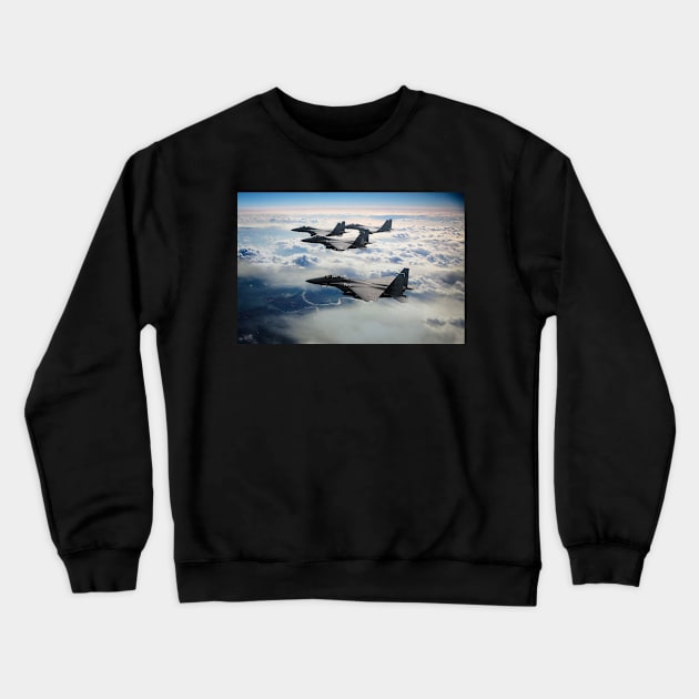 Eagle Wing Crewneck Sweatshirt by aviationart